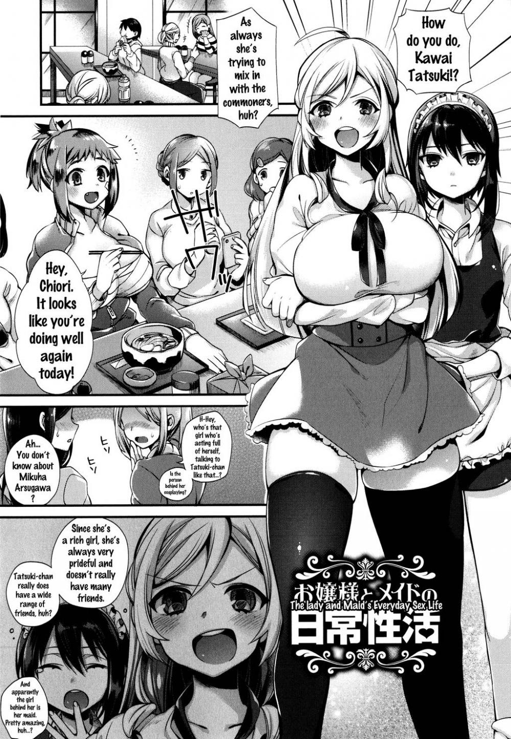 Hentai Manga Comic-Ojou-sama to Maid no Midara na Seikatsu-Chapter 2-1